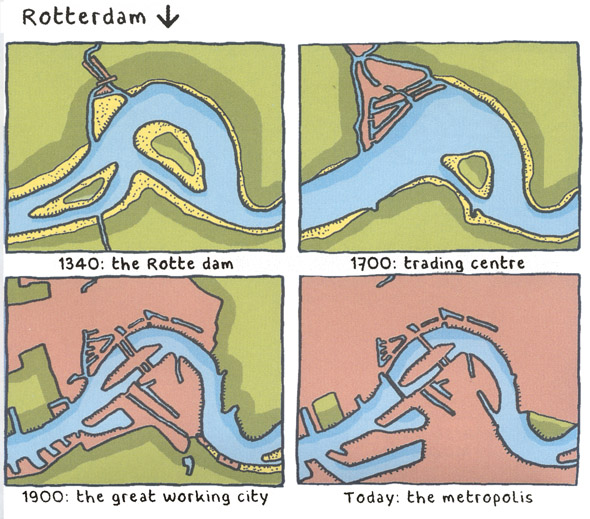 Tekening-Ontstaan-Rotterdam